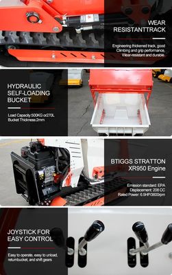 800 кг Вместимость MINI Дампер 1480 x 832 x 1344 мм Размер для строительной площадки