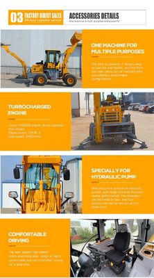 4х4 колесный привод 400кг-2,5тонны мини-загрузчик Backhoe загрузчик для продажи со снежным лопатой