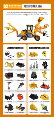 4х4 колесный привод 400кг-2,5тонны мини-загрузчик Backhoe загрузчик для продажи со снежным лопатой