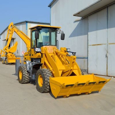 BOXINHUASHENG Гидравлический насос загрузчик Backhoe Присоединение Front End загрузчик с Backhoe