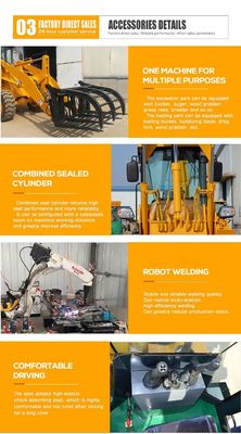 BOXINHUASHENG Гидравлический насос загрузчик Backhoe Присоединение Front End загрузчик с Backhoe