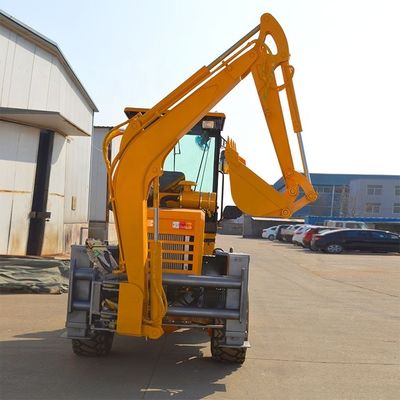 BOXINHUASHENG Гидравлический насос загрузчик Backhoe Присоединение Front End загрузчик с Backhoe