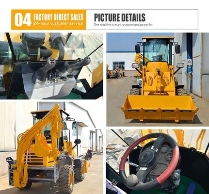 BOXINHUASHENG Гидравлический насос загрузчик Backhoe Присоединение Front End загрузчик с Backhoe