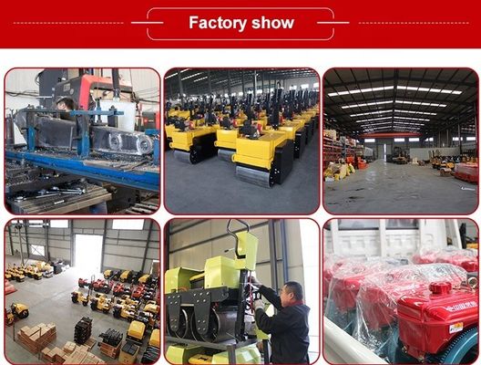 Двигатель YANMAR 500 кг, ходящий за одним барабанным дорожным роликом с сертификацией CE