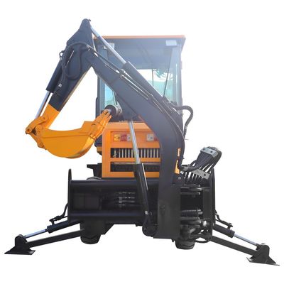 30° HQ-WZ-8-12 Строительный мини-погрузчик Backhoe Loader с Backhoe