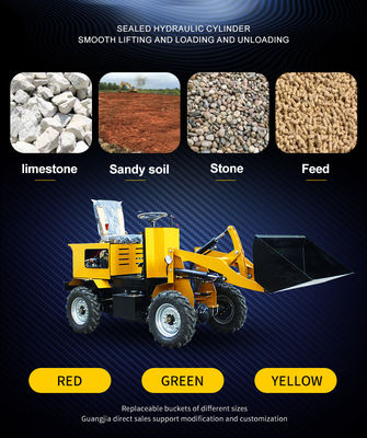 CE EPA Backhoe Battery 4 Wheel Drive Малые электрические погрузчики с электрическим стартом