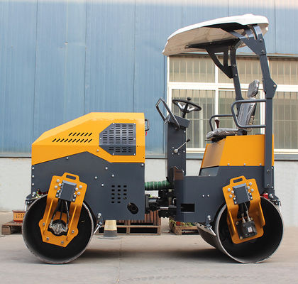 Huade Hydraulic Pump HQ-YL1200 3 тонны двойной барабанный вибрационный мини дорожный ролик